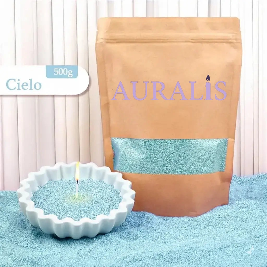 Vela de arena perlada + 100 mechas