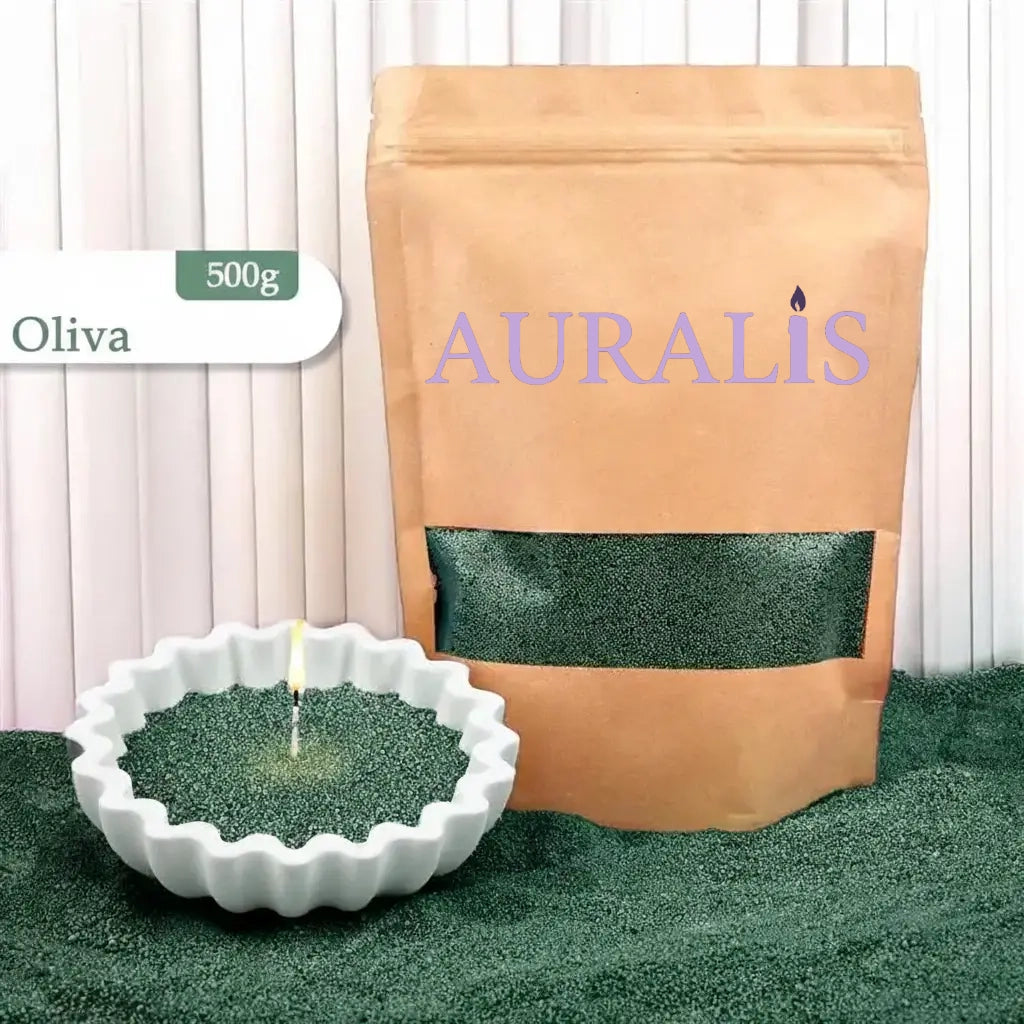 Vela de arena perlada + 100 mechas