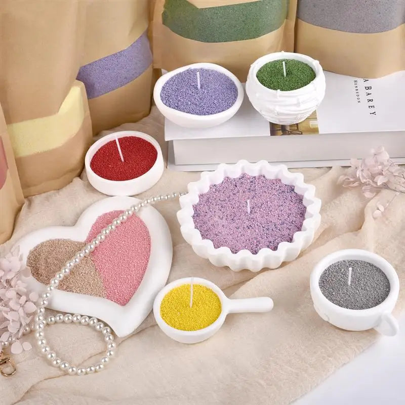 Vela de arena perlada + 100 mechas