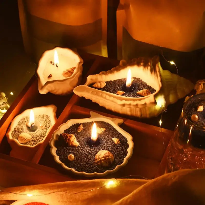 Vela de arena perlada + 100 mechas