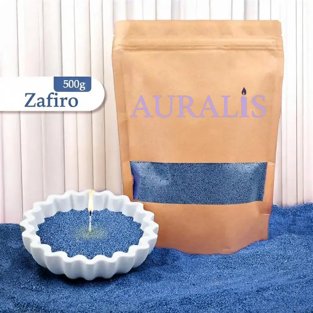 Vela de arena perlada + 100 mechas